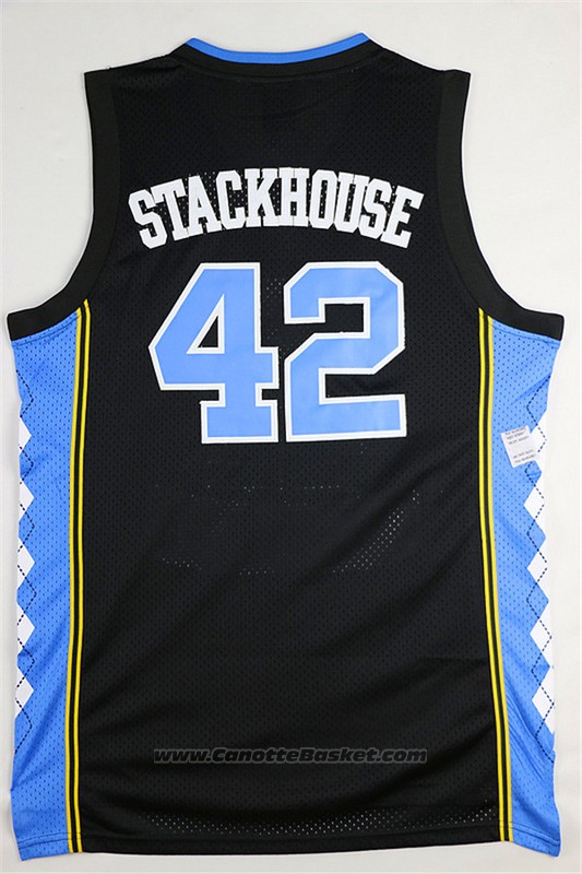 Maglia NCAA North Carolina Tar Heels Jerry Stackhouse #42 Nero